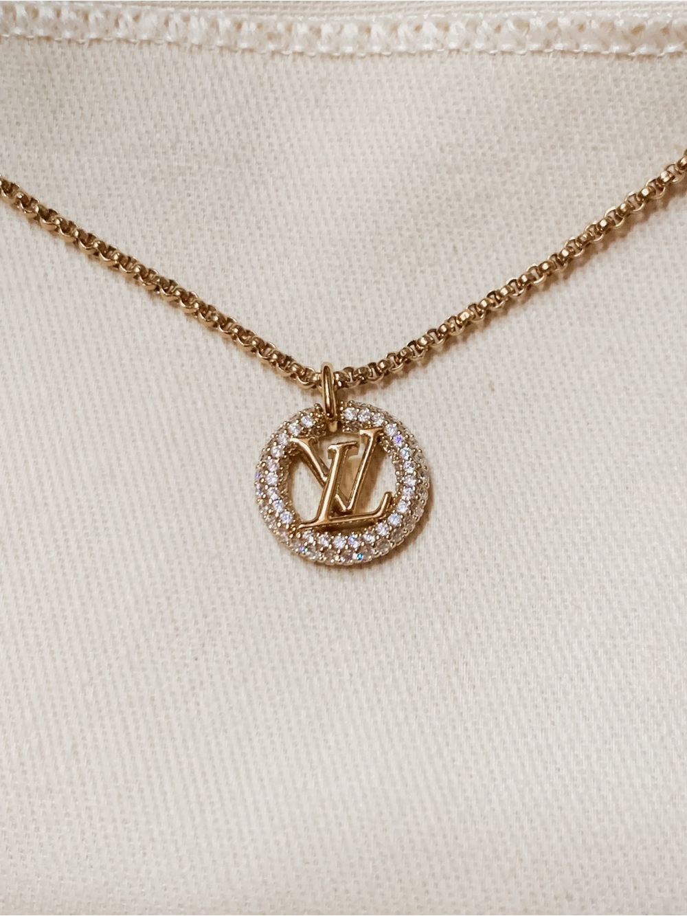 Louis Vuitton Gold LV Necklace